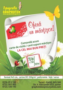 Ofera un martisor numai cu Graphotek Expres!1